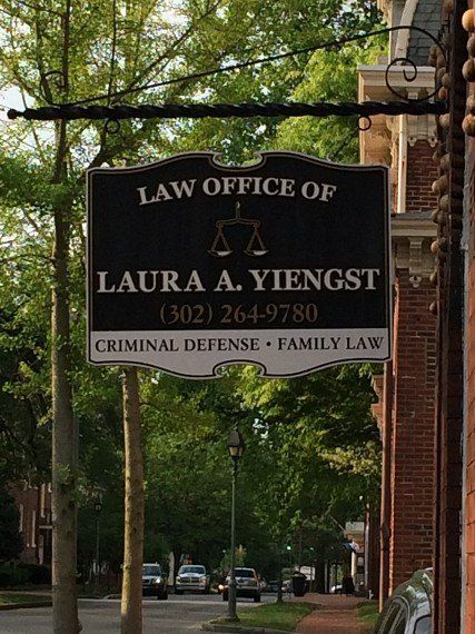 Law Office of Laura A. Yiengst sign in Dover, Delaware